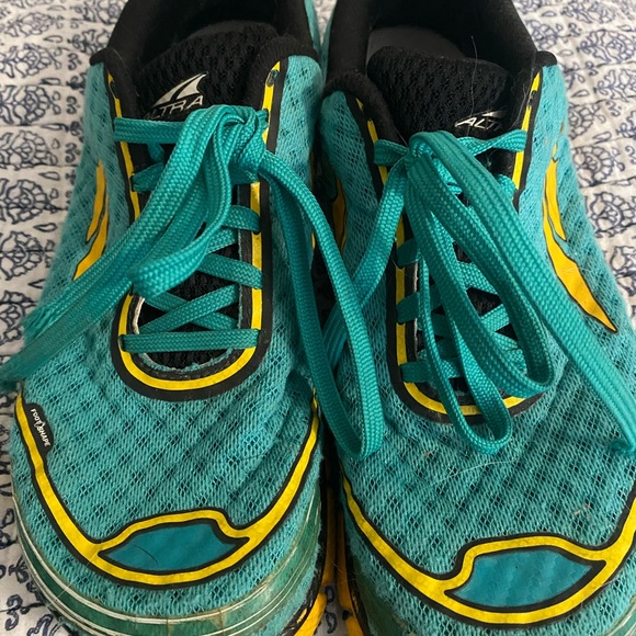 ALTRA Torin 2.0 A2534-2 Blue Yellow Comfort Running Shoes WOMENS 9 zero Drop - Picture 9 of 9